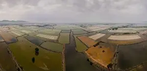 Salt fields in Long Dien town, Ba Ria Vung Tau province, Vietnam
