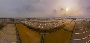 Salt fields in Long Dien town, Ba Ria Vung Tau province, Vietnam