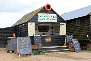 Samantha K's fresh fish shop Southwold Harbour Suffolk England UK