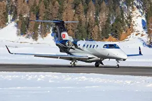 Spotting Prints: Samedan/Switzerlad: Embraer Phenom 100 at Engadin Airport in Samedan/Switzerland 18