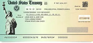 Refund Prints: Sample of the fake US Stimulus Check
