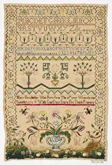 Embroidered Prints: Sampler, Mary Batchelder, (American)