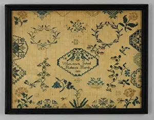 Weaving Prints: Sampler made at the Westtown Quaker School