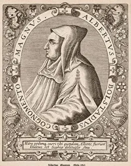 Personaje Prints: San Alberto Magno (1193-1280), filosofo y teologo alemán