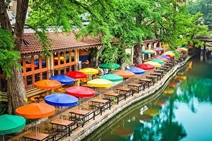 Images Dated 17th May 2016: San Antonio, Texas, USA cityscape at the River Walk
