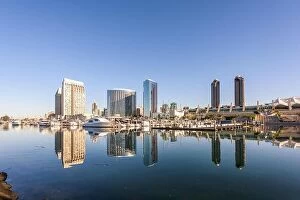 Images Dated 25th February 2016: San Diego, California, USA downtown city skyline