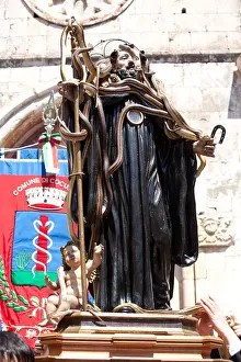 Dominic Prints: San Domenico dei Serpari (St. Dominic of the Snakes), Cocullo, Abruzzi, Italy, Europe