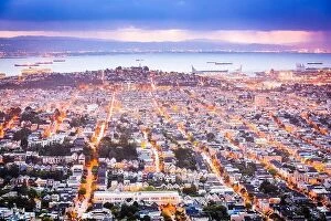 Images Dated 6th March 2016: San Francisco, California, USA Noe Valley skyline