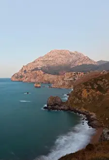 Protected Area Prints: San Julian beach, Liendo, Cantabria, Spain, Europe