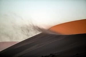 Desert Collection: Sand blowing off a sand dune