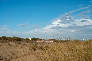 Huelva Prints: sand dunes at the beach near Isla Cristina at the Costa de la Luz in Andalusia