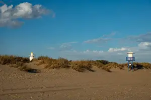 Huelva Prints: sand dunes at the beach near Isla Cristina at the Costa de la Luz in Andalusia