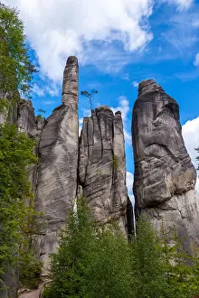 Ravine Prints: Sandstone cliffs in Aderspach, Czech Republic, Europe