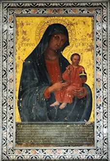 Palermo Prints: Santa Vergine con il Bambino The Holy Virgin with child by Antonio Filocamo in Palermo Catterdrale