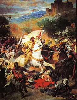 Jose Prints: Santiago en la batalla de Clavijo