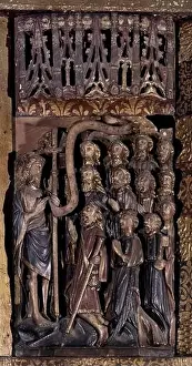 SANTIAGO PREDICANDO - RETABLO DE ALABASTRO - OFRENDA DE JOHN GOODYEAR EN EL AÑO DE 1456