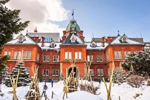 Sea Collection: Sapporo, Japan at the Former Hokkaido Government offices during winter