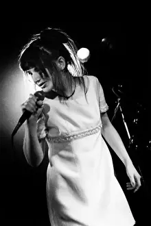 Punk Prints: Sara Doran of rock band Blessed Ethel playing at Cardiff University Terminal in Cardiff