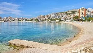 Images Dated 27th September 2017: Saranda city beach, Albanian Riviera, Albania