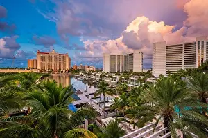 Inns Prints: Sarasota, Florida, USA marina and resorts skyline at dawn