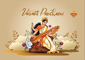 Saraswati Prints: Sarasvati for happy Vasant Panchami Puja of India