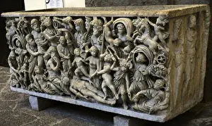 Creating Prints: Sarcofagos with the creation of mankid by Prometheus