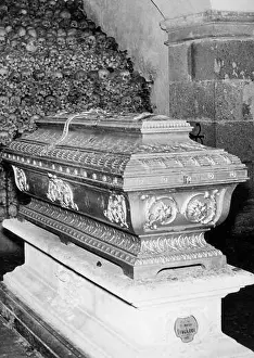 Interior View Prints: The sarcophagus of Anton Bruckner, 1940