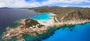 Sardegna (Sardinia) Italy. Best scenic beache in Villasimius