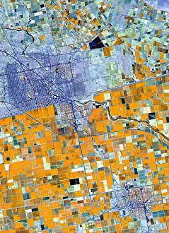 Satellite image of farmland Germany