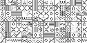 Tileable Prints: Saudi National Day Seamless Pattern Vector