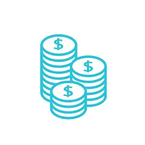 Earn Prints: Save money icon. From blue icon set