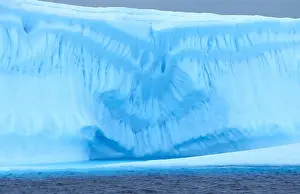 Iceberg Prints: Scalloped and dimpled iceberg, Wilhelmina Bay, Antarctic Peninsula, Antarctica