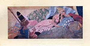 Old Fashioned Prints: Scene from the ballet Thamar (Tamara) by Mily Balakirev
