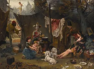Academic Art Prints: Behind the Scenes 1880 by Ludwig Knaus