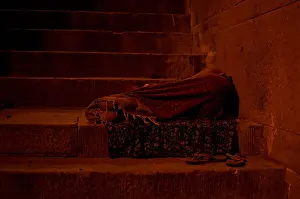 Homeless Prints: Scenes from the streets of Varanasi, Benares, India