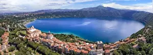 Castel Gandolfo Prints: Most scenic lakes of Italy - volcanic Albano lake