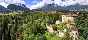 Trentino Prints: Most scenic medieval castles of Italy - Castel Campo in Trentino region