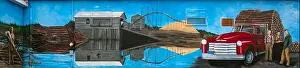 Labrador Prints: Sceviour's Sawmill - by Caroline Noseworthy