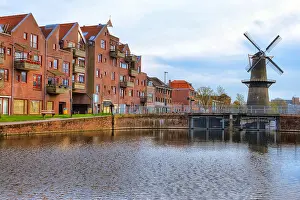South Holland Prints: Schiedam, windmill, South Holland, Netherlands