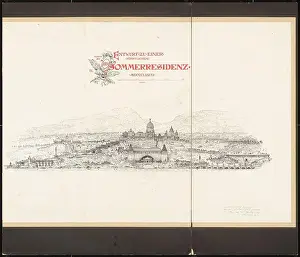 Contest Prints: Schmalz Otto (1861-1915), princely summer residence