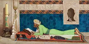 1878 Prints: The Scholar (1878) painting by Osman Hamdi Bey