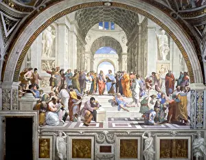 Academic Art Prints: The School of Athens, c.1509–1511, Raphael