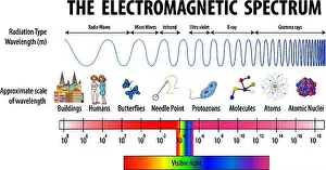Eps10 Prints: Science Electromagnetic Spectrum diagram illustration