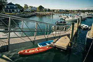 Massachusetts Prints: Scituate, Massachusetts, usa - may 2th 2023 small harbor
