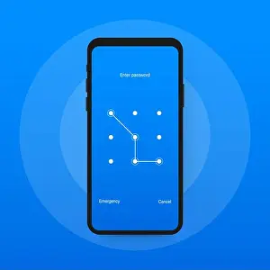 Numeric Prints: Screen lock authentication password smartphone background template