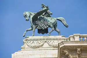 Beautifully Prints: Sculpture of Apollo astride Pegasus (1869) on the roof of the Vienna State Opera