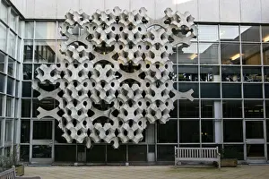 Degree Prints: Sculpture by Michael Yeomans Mathematics building University of Manchester Oxford Road UK