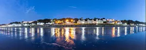 Coastal Town Prints: Sea front at award winning Filey beach in North Yorkshire