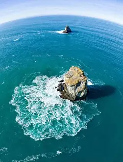 Brookings Prints: Sea stacks are found off the Samuel H