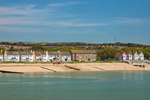 Seafront Prints: Seafront property, Southwick, Shoreham by sea